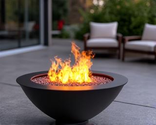 Chimenea exterior de bioetanol